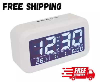 $9.35 • Buy Alarm Clock Home Decor Bedroom Radio Portable Lights Time Digital Multi Function