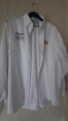 £7 • Buy  Charles Tyrwhitt Aston Martin F1 Team Jcb Cognizant Long Sl Shirt  White 17.5 