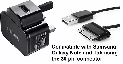 £10.95 • Buy Samsung Mains Charger & Cable Galaxy Note 10.1  N8000 N8010  Tab 2 10.1 P5100