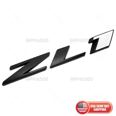 Chevy Camaro ZL1 Rear Bumper Letter Logo Emblem Badge Sticker Sport Black White • $9.99