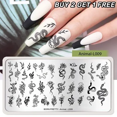 BORN PRETTY Nail Stamping Plates Flower Print Nail Art Templates Stencils Tools • $2.72