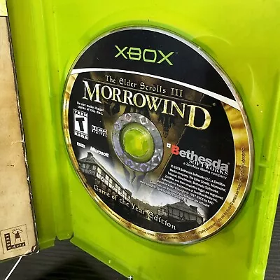 Elder Scrolls III 3 Morrowind Microsoft Xbox In A Mercenaries Generic Case Works • $9.48