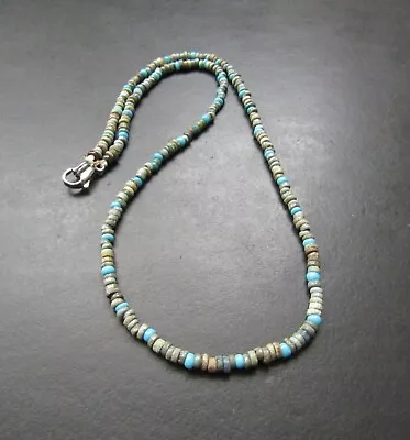 NILE  Ancient Egyptian Amulet Mummy Bead Necklace Ca 600 BC • $45