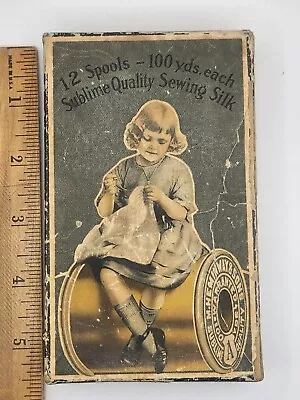Vintage Heminways Sewing Silk Empty Spool Box • $12