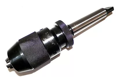 $78.95 • Buy Keyless  3/16 - 3/4  Drill Chuck Self Tighten With MT3 (Morse Taper 3) Shank
