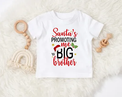 £9.31 • Buy Boys Christmas Big Brother T-shirt  Santa's Promoting Me To Big Brother  