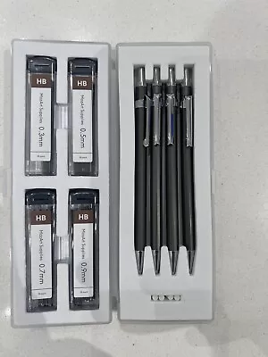 MozArt Mechanical Pencil Set With Case  0.3 0.5 0.7 0.9mm 30 Refills RRP 9.99 • £4.95