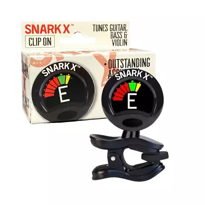 Snark SN-X Snark X Clip-On Chromatic Tuner Tunes Guitar Bass & Violin - Black • $15.89