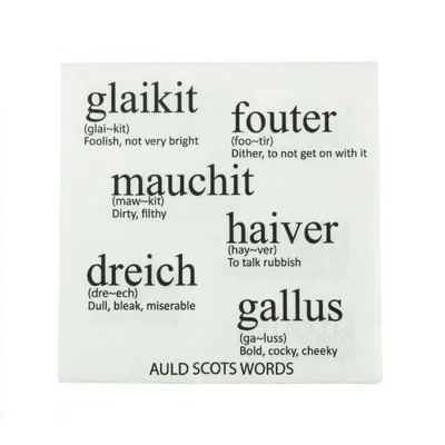 £5.99 • Buy Scottish Napkins- Auld Scotch Words