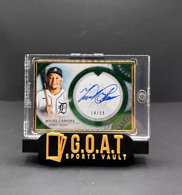 2022 Topps Transcendent Miguel Cabrera Gold Framed On Card Auto /15 • $51.01