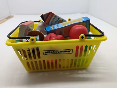 VTG Dollar General Logo Toy Miniature Plastic  Pretend Shopping Basket • $19.95