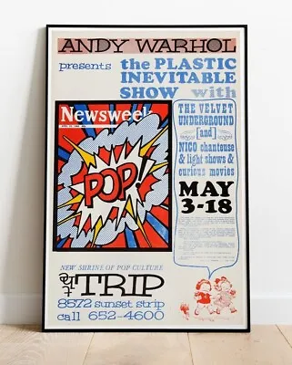 £9.99 • Buy Velvet Underground Warhol '66 Tour Poster VINTAGE REPRO 36 X24  (similar To A1 )