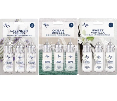 £4.99 • Buy 3PK Air Freshener Refills Compatible GLADE Sense Spray Aira ''One Click'' Bloom