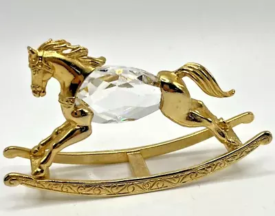 Vintage Manon 1984 Rocking Horse Miniature Figurine Swarovski Crystal • $15