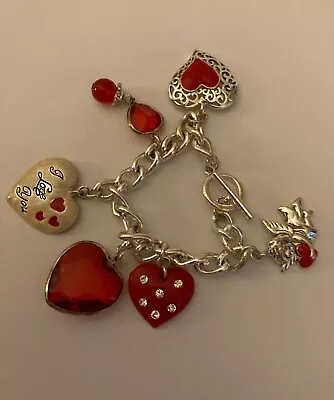 Valentine's Day I Love You Hearts Charm Bracelet • $30