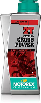 Motorex Cross Power 2T Pre Mix Synthetic Offroad Motorcycle Oil  1 Liter • $33.95