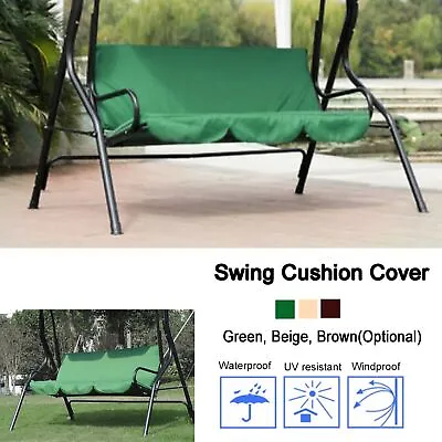 Porch Swing 3-Person Outdoor Swing Chair Patio Hanging Swing W/ Canopy Cushion • $14.27