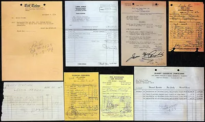 Elvis Presley Repro Job Lot Jewellery Costumes Clothing Receipts Bils Invoices • $24.88