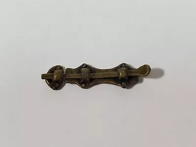 Dollhouse Sliding Bolt Lock Working Metal Antique Bronze 1:12 Scale Miniature • $3.99