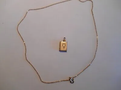 Vintage Signed Krementz Gold Necklace W/ 1/20 12k Gf Book Locket • $19.95