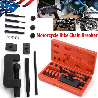 13pc Chain Breaker Riveting Tool Cutting OHV Cam Drive ATV Motorcycle Tool Kit • $18.99