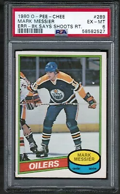 1980 81 OPC O-Pee-Chee #289 Mark Messier Rc Rookie PSA 6 EX-MT HOF • $139