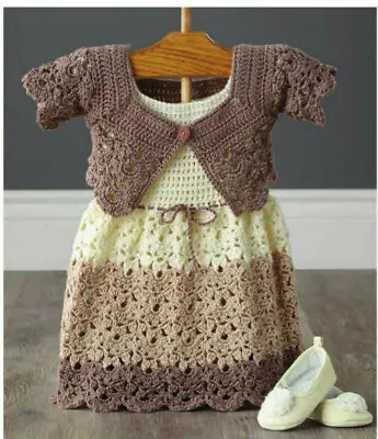 Crochet Pattern Copy 0659.  Baby Dress & Shrug.  18-20 Inch Chest • £2.89
