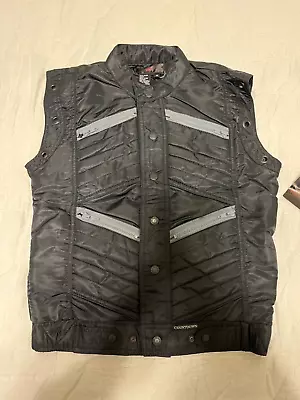 Men's Vintage BUGLE BOY CountdownBlack Parachute Nylon Vest  Size XS Extra-Small • $49.99