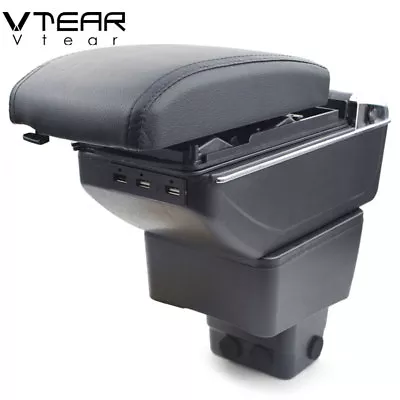 Vtear For Mazda 2 Armrest Box Central Storage Box Decoration 7 USB 2015-2023 • $55