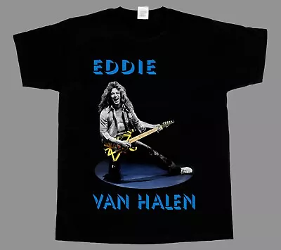 Eddie Van Halen Guitar Short - Long Sleeve New Black T-shirt • £13.19