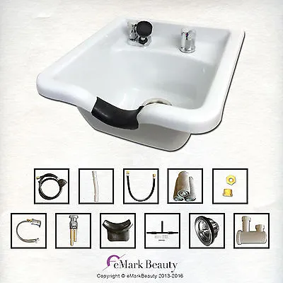 Shampoo Bowl ABS Plastic Salon And Spa Hair Sink Beauty Salon Equip TLC-W11 KSGT • $139.88