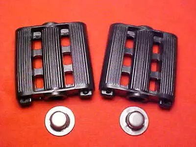 2  X 2  Vintage Black Tricycle Pedals 3/8  ID Elgin Colson Murray Huffy Amf Nos • $17.70