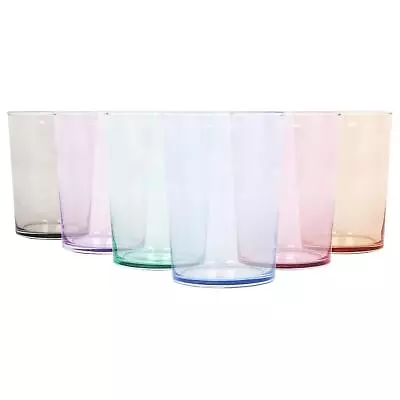 6x LAV Full Colour 520ml Bodega Highball Glasses Glass Drinking Tumblers Set • £14