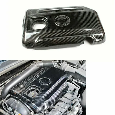 $187.24 • Buy Engine Hood Value Cover Fit For VW Golf 6 VI MK6 GTI 10-13  Carbon Fiber Add-on 