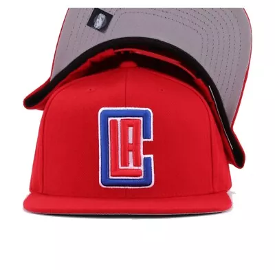 Mitchell & Ness Los Angeles Clippers NBA Snapback Hat Cap Red - OSFM • $29.94