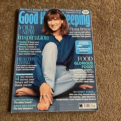 £2.50 • Buy GOOD HOUSEKEEPING MAGAZINE - October 2021 Fiona Bruce