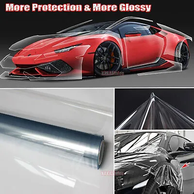 Smooth Clear Protective Film Car Invisible Cloth Paint Vinyl Wrap PVC Sticker AX • $216.09