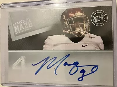 2012 Press Pass Signings Marquis Maze #PPS-MM Rookie Auto RC Alabama • $4.99