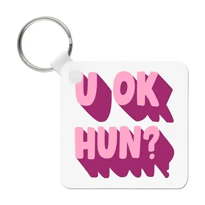 U Ok Hun Keyring Key Chain Sarcastic Humour Rude Work Employee Boss Lazy • £6.49