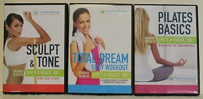 3 Pilates Chair Workout DVD Lot Total Dream Body Basics Sculpt & Tone Long Lean • $21.24