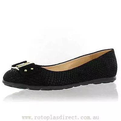 BNWOB Marta Jonsson Pumps Black Snake Print Gold MJ Logo UK 5 Rrp £95 • £42.99