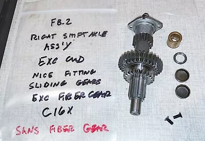 Emco FB-2 Mill Drill VMA Parts: Right Shift Axle Sans Fiber Gear Ass'y C16X • $125