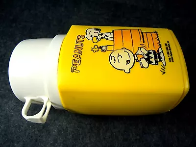 1965 Peanuts THERMOS ONLY For Charlie Brown & Snoopy Lunch Box Free Shipping • $24.95