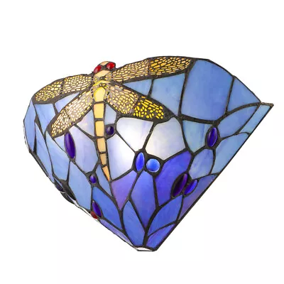 Art Deco Wall Lamp Stained Glass Wall Light Fixture Vintage Tiffany Wall Sconce • $76.99