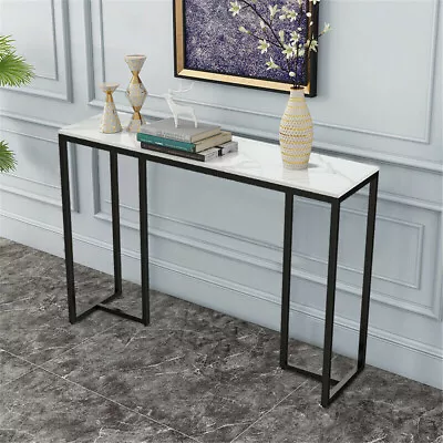 Simplicity Entrance Marble Top Console Table Rectangle Foyer Radiator Side Table • £73.99