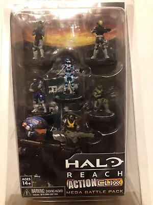 Rare Halo Reach Action Clix Mega Battle Pack 6 Figures Brand New Never Opened • £134.95