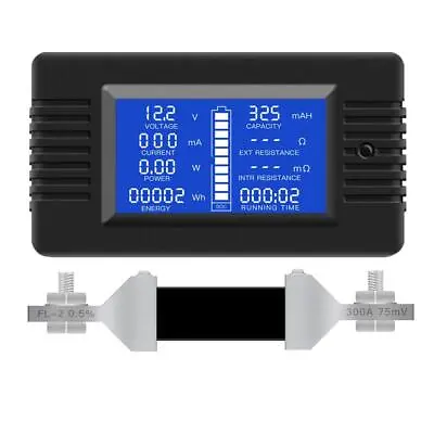 DC Battery Monitor Meter LCD 0-200V Volt Amp For Car RV Solar 10A 100A 300A • $18.04