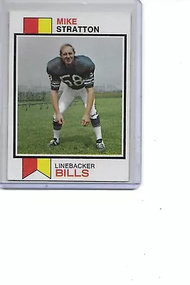 1973 Topps Mike Stratton Buffalo Bills Football Card #388 • $0.50