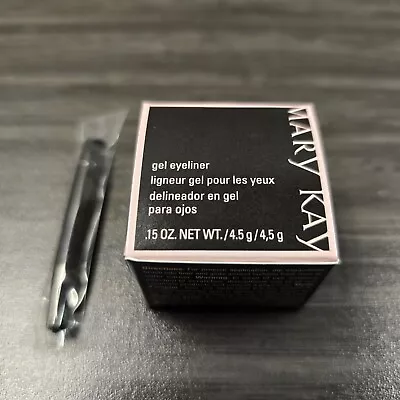 Mary Kay Gel Eye Liner With Brush Applicator JET BLACK New In Box Exp 11/23 • $9.99