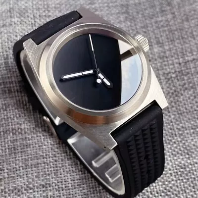 38mm Sapphire Glass NH35A Automatic 20ATM Diver Mens Watch Black Sterile Dial • $63.90